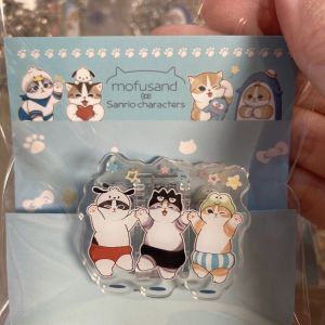 New Arrival Mofusand Acrylic Drop Glue Style Book Clips PP Clips Lake Blue Cute Standalone Photo Clips Camera Accessories