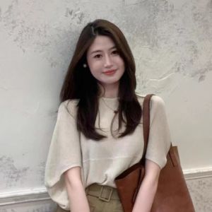 VKSOD | Retro Korean Style Pure Color Short Sleeve T-Shirt Top Womens Summer Casual Khaki Shorts Two-Piece Set Round Neck Tee