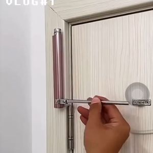 1Pcs Stainless Steel Door Closer  Mute Spring Door OpenerSimple Automatic Household Door Closer