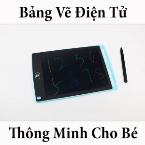 Bảng Vẽ Bảng Viết Điện Tử Thông Minh Tự Động Xóa Thúc Đẩy Tư Duy Sáng Tạo Cho Bé Màn Hình Lớn 8.5 inch Đa Màu