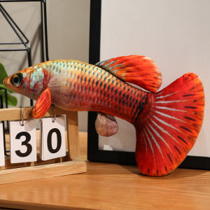 40/60CM Simulated Guppy Plush Toys Vivid Stuffed Fish Doll Beautiful Guppy Soft Pillow For Sofa Home Decoration