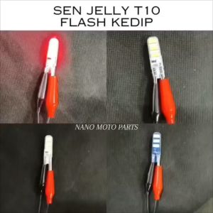 Lampu Sen Jelly 6 Mata LED Kedip Flash T10 Universal Semua Motor