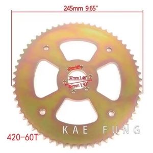 420-40T 50T 60T rear sprocket scooter gear for 50cc-125cc ATV quad pit buggy buggy kart motorcycle Accessories 420 40T 50T 60T