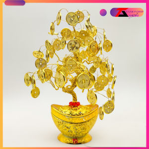 Chậu cây tiền mang đến tài lộc phù hợp trang trí  phòng khách bàn thờ thần tài thổ địa làm kim tiền phong thủy may mắn