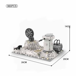 Movie Games 960PCS MOC Space War Snow Defense Outpost Assembly Model DIY Toy Building Blocks Set Display Assemble Gift for Adult