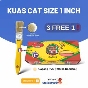 Kuas Cat Size 1 Inchi Ekonomis BrushKing Buy 3 Get 1 Free