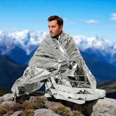 TaffSPORT Selimut Darurat Emergency Blanket Thermal 130x210cm - SL03-001