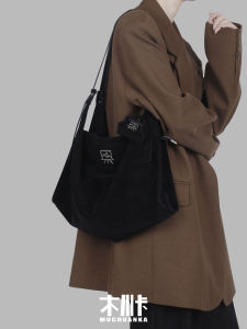 Original Design Wood River Card Misty Leisure Tote Bag Large Capacity Single Shoulder Slant Cross Bag Ins Style Niche Design New Model