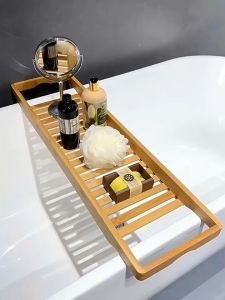 ชั้นวางอ่างอาบน้ำชั้นวางของเอนกประสงค์ ถาดอาบน้ำ ถาดอาบน้ำ ชั้นวางของในห้องน้ำ(hp302)