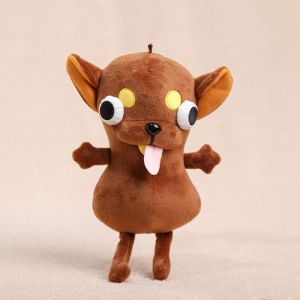 Funny Chihuahua Plush Toy Keychain Pendant Realistic Puppy Stuffed Doll Weird Cute Bag Charm Creative Friend Collection Gift