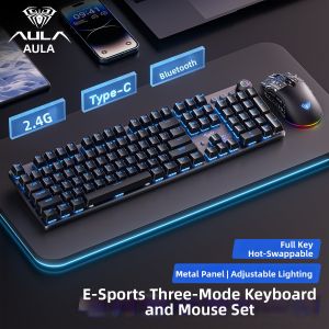 AULA | Quiet Suitable for Quiet Environments Mechanical Keyboard 108 Keys