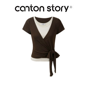 Cantonstory | Ballet Inspired Womens Tee Set with Vest
