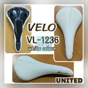 Sadel Saddle Jok Sepeda Velo Putih VL-1236 United BMX Lipat MTB Roadbike Fixie Balap | High Quality