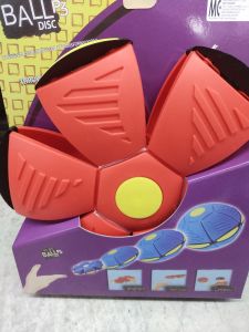 Kids LED Magic Flying UFO Saucer Ball Throw Disc Ball Toy  踩踩球 Outdoor Sports Toys Balls Kids Toys Mainan Bola