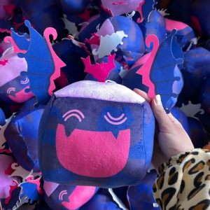 Plush Toy Roblox Blox Fruits Soft Toy Video Game Dragon Mammoth Kitsune Magma Light Pillow Box Chest