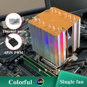 X99 CPU Air Cooler 4PIN Quiet Processor RGB Cooling fan For Intel LGA 1151 1155 1200 1700 2011 X79 AMD AM3 AM4 AM5 PC Radiator