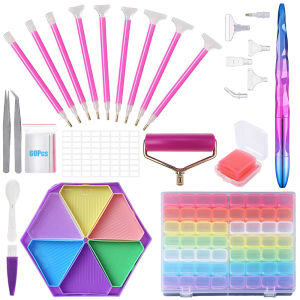 DIY Diamond Painting Kit for Adults And Kids with Tools Accessories Set Pen Wax Tray Storage Box Home Decoration Craft Gift