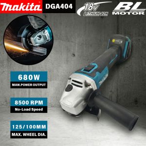 Makita | MAKITA DGA404 18V Cordless Angle Grinder 100mm Cutting Wheel 8500RPM Brushless Motor for Tile Pipe Metal Grinding