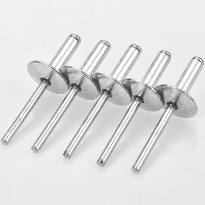 30 ชิ้นหน้าแปลนขนาดใหญ่ Blind Rivets อลูมิเนียม Pop Rivets Assortment ...
