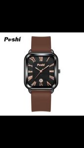 POSHI Jam Tangan Wanita Strap Silikon Kasual Tanggal Aktif Cewek Korea COD ROMAWI