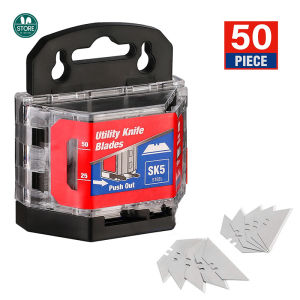 50PCS Utility Knife Blades SK5 Steel Knife Blades