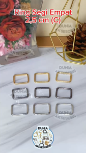 Aksesoris Tas Ring Segi Empat 25 cm (B) / Ring Kotak - Aksesoris Tas (IMPORT)