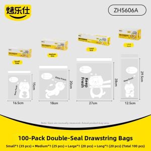 KAULUS | Food-Grade Refrigerator Freezer Preservation Bags