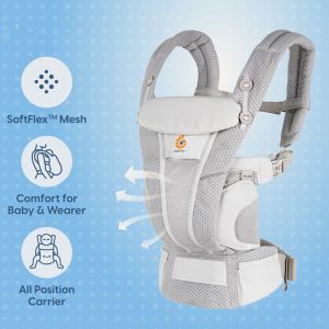 ERGO omni breeze baby carrier Newborn mansu  to Toddler with Enhanced Lumbar Support & Airflow (7-45 Lb)