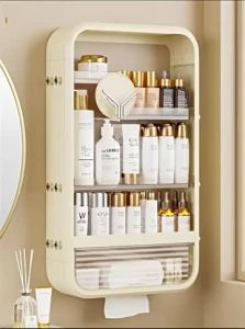 Large capacity Cabinet Wall Cosmetic perfume Organizer Bathroom Storage Waterproof dust-proof