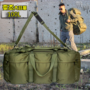 Waterproof Outdoor Travel Bag 100L Double Shoulder Backpack Tent Equipment Bag Handheld Luggage Bag Youth Travel Bag