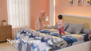 SPREI BONITA EMILIA SINGLE UK 120X200 MOTIF MINIMALIS DAN BUNGA