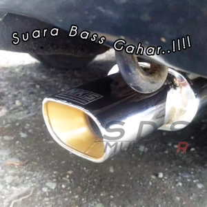 KNALPOT MOBIL SUARA BASS HKS KOTAK CHROME MINI AYLA AGYA KARIMUN ESTILO DLL
