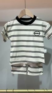 0-5 Years Old Babys Clothing Set Cotton Shorts+Fashion Stripe Short Sleeve T-shirt Two Piece Sports Set