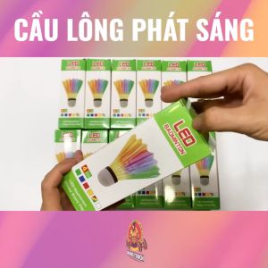 Combo 4 Quả Cầu Lông Phát Sáng Ban Đêm Phù Hợp Chơi Tại Công Viên Vài Buổi Tối Nơi Có Ánh Sáng Yếu
