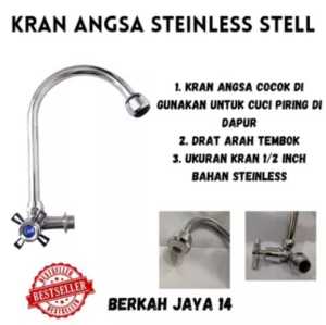 KRAN ANGSA BESI STAINLESS PREMIUM FLEXIBEL UNTUK CUCI PIRING DAPUR HARGA MURAH BARANG BERKUALITAS PROMO DISKON TERLARIS