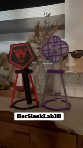 HERSLEEKLAB 3D PRINTED NEW AND IMPROVED KPOP DEMON HUNTERS LIGHT STICK HUNTRIX LIGHT STICK SAJA BOY LIGHT STICK WITH STAND