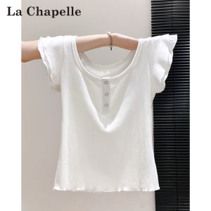 La Chapelle | Design Round Neck Loose Slimming T-shirts