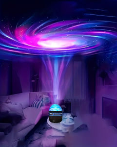 HOOPET | 1pc Star Spiral Night LightStarry Sky Atmosphere Light USB-Powered Multi-ColorRemote Control for GiftBedroomParty Decor