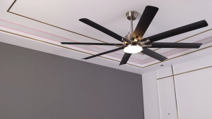 66-inch ceiling fan 6 speeds DC smart wall control supports 2.4G+ voice silent forward and reverse with memory function dimmable high wind power simple fan pendant lamp for living room dining room and bedroom