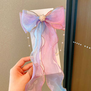 New Butterfly Knot Hair Clip Childrens Female Hair Accessories Braided Tail Hair Clip High Quality Suitable for All Ages