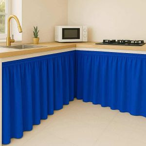 Plain Kitchen Sink Standard Size 58x30 inches Drapery Curtains in Yellow Purple Red Orange Teal