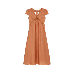 XXNING | French Lace Waist Gathered Dress