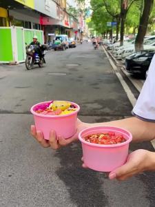 Disposable Popular Ice Jelly & Fruit Mix Containers