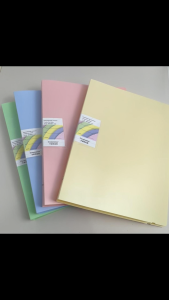 Long Binder Folder with Rope Buckle Document Organizer 5 Holes Binder Cover File Folder Organizer Pink/Purple