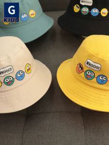 Baby Boy Spring Autumn Thin Cotton Fishing Cap Child Sunshade Bucket Hat Pure Cotton Toddler Headwear Infant Protection Hat