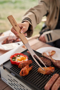 MOBI GARDEN Barbecue Cooking Tools 4pcs Set With Storage Bag Camping BBQ Kitchen