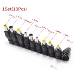 Bộ Chuyển Đổi Nguồn 10 Trong 1 DC5521 5.5x2.1mm Cho Máy Tính Xách Tay - Bộ Sạc Nguồn DC Đa Năng Với Giắc Cắm Để Sạc