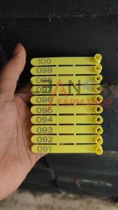 Ear tag Kambing Ear Tag Strip Telinga Kambing Domba Sapi Nomor