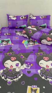 SPREI MOTIF KARAKTER LUCU KUROMI II BERKWALITAS NYAMAN SET SARBAN SARGUL