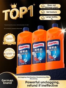 ONEFULL | Powerful Dissolving Drain Cleaner for Kitchen and Toilet
